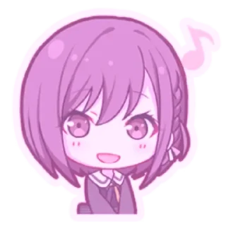 🌟 emoji Шинономе Эна коллоринг Telegram sticker 7 of 73