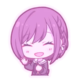 🌟 emoji Шинономе Эна коллоринг Telegram sticker 10 of 73