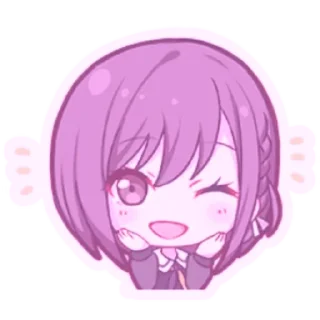 🌟 emoji Шинономе Эна коллоринг Telegram sticker 8 of 73