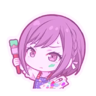 🌟 emoji Шинономе Эна коллоринг Telegram sticker 13 of 73