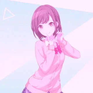 🌟 emoji Шинономе Эна коллоринг Telegram sticker 19 of 73
