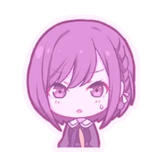 🌟 emoji Шинономе Эна коллоринг Telegram sticker 9 of 73