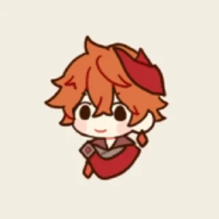 🌟 emoji Тарталья -> @animebotsa Telegram sticker 21 of 25