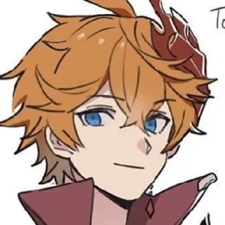 🌟 emoji Тарталья -> @animebotsa Telegram sticker 18 of 25