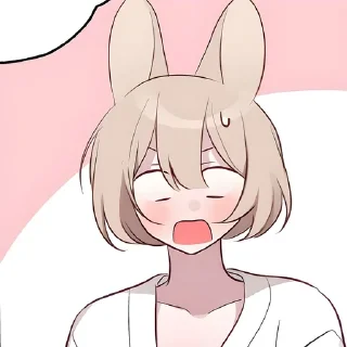😓 emoji Могут ли змея и кролик поженит Telegram sticker 1 of 3