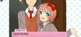 Sticker from Animation ddlc [ @mailieeeee ]