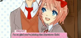 Sticker from Animation ddlc [ @mailieeeee ]