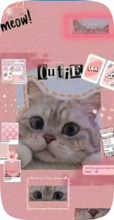 Sticker from Aethetick cat ,nad td