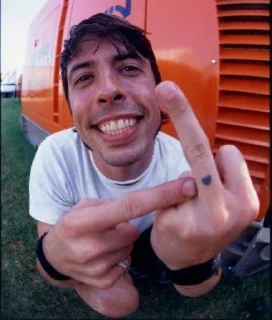 🖕 emoji Nirvana Kurt Telegram sticker 11 of 33