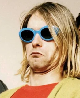 😎 emoji Nirvana Kurt Telegram sticker 6 of 33