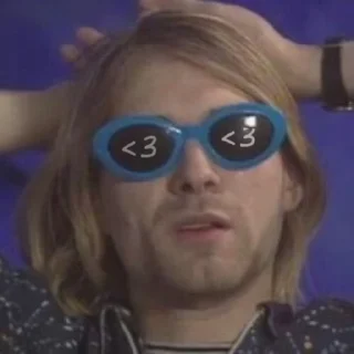😎 emoji Nirvana Kurt Telegram sticker 12 of 33