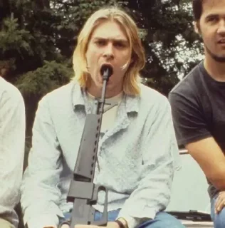 🫡 emoji Nirvana Kurt Telegram sticker 1 of 33