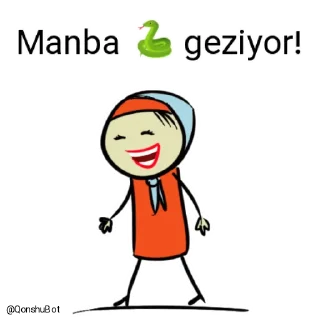 🚶‍♂️ emoji Manba 🐍 @Qonshubot Telegram sticker 10 of 31