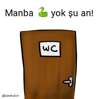 🚽 emoji Manba 🐍 @Qonshubot Telegram sticker 22 of 31