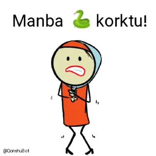 😰 emoji Manba 🐍 @Qonshubot Telegram sticker 15 of 31