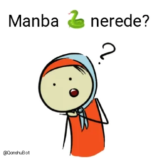 🤔 emoji Manba 🐍 @Qonshubot Telegram sticker 5 of 31