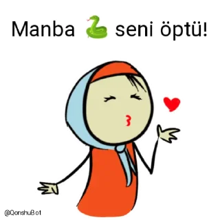 💋 emoji Manba 🐍 @Qonshubot Telegram sticker 19 of 31