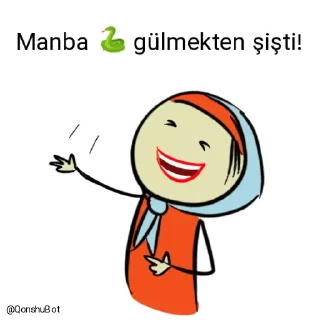 🤣 emoji Manba 🐍 @Qonshubot Telegram sticker 23 of 31