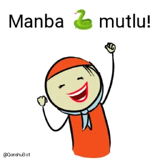 😄 emoji Manba 🐍 @Qonshubot Telegram sticker 12 of 31