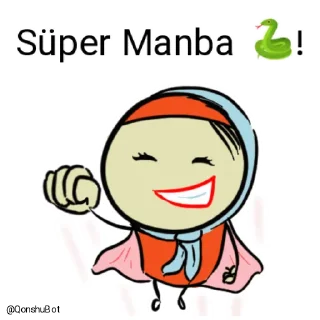 😎 emoji Manba 🐍 @Qonshubot Telegram sticker 6 of 31