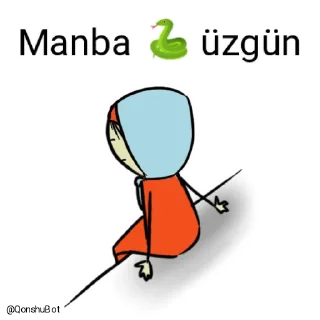 😓 emoji Manba 🐍 @Qonshubot Telegram sticker 11 of 31