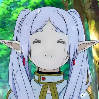 Sticker from Фрирен @anime_stickerr