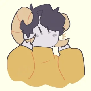 🐑 emoji — ´..' ghostbur¡`". Telegram sticker 9 of 120
