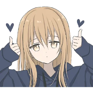 Sticker from Крутая тян в худи @Nyasticks