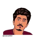😁 emoji Karikku @StickyApp Telegram sticker 6 of 10
