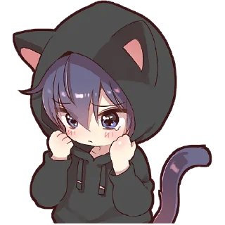 🧐 emoji Котик в худи @Nyasticks Telegram sticker 23 of 33