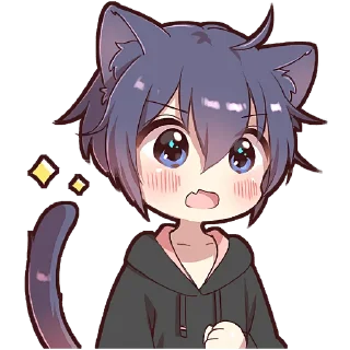 😨 emoji Котик в худи @Nyasticks Telegram sticker 7 of 33