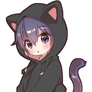 😯 emoji Котик в худи @Nyasticks Telegram sticker 10 of 33