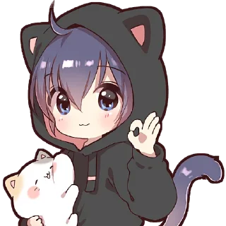 👌 emoji Котик в худи @Nyasticks Telegram sticker 9 of 33