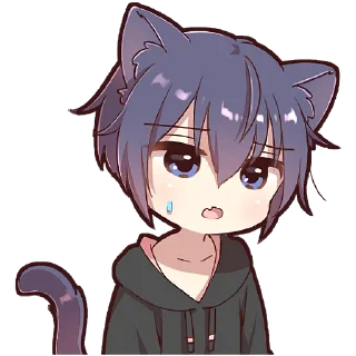 🙄 emoji Котик в худи @Nyasticks Telegram sticker 8 of 33