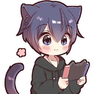 🎮 emoji Котик в худи @Nyasticks Telegram sticker 16 of 33