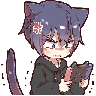 🎮 emoji Котик в худи @Nyasticks Telegram sticker 17 of 33
