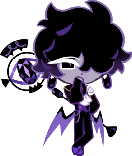 🤩 emoji Black Sapphire Cookie @CRKstikers Telegram sticker 16 of 71