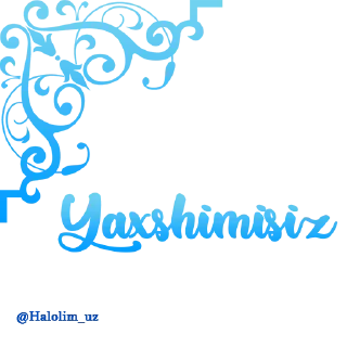 Sticker from @Halolim_uz kanali sizlar uchun