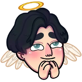 😇 emoji Робин Telegram sticker 21 of 22