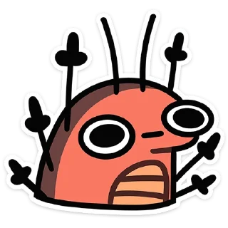 🖕 emoji Таракан • от • @TgSticker Telegram sticker 8 of 49