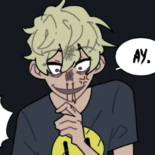 🙂 emoji aiden🔪🪦🚌 @stickrubot Telegram sticker 17 of 99