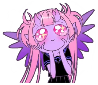 😈 emoji ꒰  ྀི◞ ◟ ꒱  @mewsticks  ܀ ⊹ ˚ Telegram sticker 1 of 16