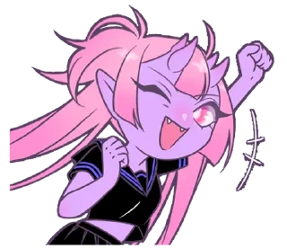 😈 emoji ꒰  ྀི◞ ◟ ꒱  @mewsticks  ܀ ⊹ ˚ Telegram sticker 2 of 16