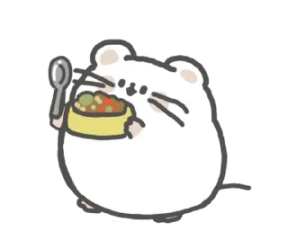 🤍 emoji мышка ୨୧ @softsticks Telegram sticker 14 of 24