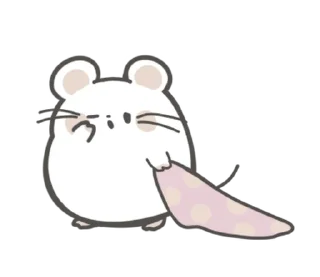 🤍 emoji мышка ୨୧ @softsticks Telegram sticker 9 of 24