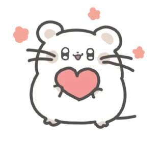 🤍 emoji мышка ୨୧ @softsticks Telegram sticker 11 of 24