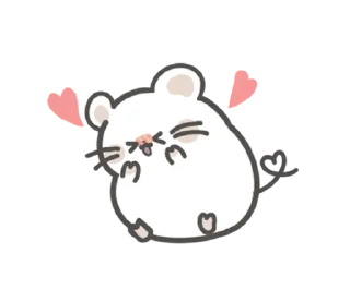 🤍 emoji мышка ୨୧ @softsticks Telegram sticker 7 of 24