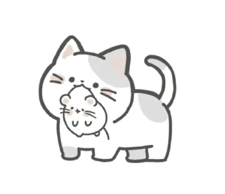 🤍 emoji мышка ୨୧ @softsticks Telegram sticker 22 of 24