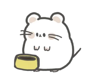 🤍 emoji мышка ୨୧ @softsticks Telegram sticker 15 of 24