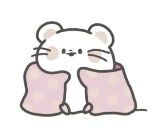 🤍 emoji мышка ୨୧ @softsticks Telegram sticker 10 of 24
